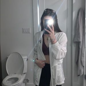 White Nike Windbreaker
